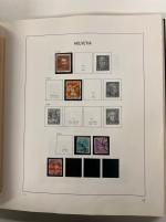Stamp of Switzerland / Schweiz » Sammlungen 1850-1990 (ca.), Posten in vier Vordruck-Alben und zwei Auswahlheften
