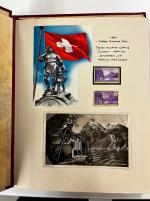 Stamp of Switzerland / Schweiz » Sammlungen 1914-1954, schöne Sammlung in 2 selbstgestalteten Alben