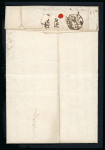 Stamp of Ireland » Pre-Stamp Postal History » Independant Post Office Period - 1784-1831 1786-1808 IRELAND straight-line mkgs: Eight covers mounted on album page, showing a range of different straight line IRELAND mkgs in black and red, mixed to fine (8).