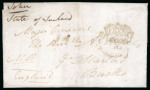 Stamp of Ireland » Pre-Stamp Postal History » Independant Post Office Period - 1784-1831 1808-1813 Mermaids: Ten covers and one front mounted on album page, showing a range of Mermaid mkgs, including three Crowned Free Mermaids, mixed to fine (11).