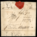 Stamp of Ireland » Pre-Stamp Postal History » Independant Post Office Period - 1784-1831 1744-1816 Fifteen covers, one front and a document mounted on album page, showing a range of various markings incl. MID DAY IN straight-line, crowned oval TO BE DELIVERED FREE in red, early straight-line datstamps, crown