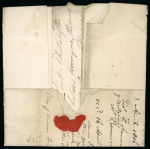 Stamp of Ireland » Pre-Stamp Postal History » Independant Post Office Period - 1784-1831 1744-1816 Fifteen covers, one front and a document mounted on album page, showing a range of various markings incl. MID DAY IN straight-line, crowned oval TO BE DELIVERED FREE in red, early straight-line datstamps, crown