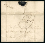 Stamp of Ireland » Pre-Stamp Postal History » Early Period - 1657-1784 1735-1787 DUBLIN mkgs: Ten covers mounted on album page, showing a range of various different-sized DUBLIN mkgs in black , mixed to fine (10).
