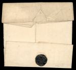 Stamp of Ireland » Pre-Stamp Postal History » Early Period - 1657-1784 1719-1781 Bishop mkgs: Twenty-one covers mounted on album page, showing a range of various different-sized Bishop mkgs in black, including the marking composed on two segments, mixed to fine (21).