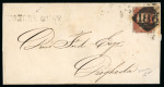 Stamp of Ireland » Postal History (Arranged alphabetically by County) Dublin - Receiving Houses: 1790-1860 Selection of thirty covers, all mounted on album pages, showing an array of receivers including italic Rush/Balbriggan, straight line SANDYMOUNT in black (3), undated circle SANDYMOUN