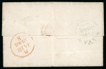 Stamp of Ireland » Postal History (Arranged alphabetically by County) Meath: 1765-1859 Attractive group of forty-one covers or part covers mounted on album pages, showing an array of postal markings including mileage mkgs in black NAVAN/23 and NAVAN/24 (8), NOBBER/33, OLDCASTLE/41, SLANE/3