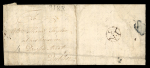 Stamp of Ireland » Postal History (Arranged alphabetically by County) Offaly: 1765-1859 Attractive group of sixty-three covers or part covers mounted on album pages, showing an array of postal markings including mileage mkgs in black ByBOY/59 in red, BANAGHER/77, CLOGHAN/60 (2), EDENDERRY/