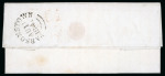 Stamp of Ireland » Postal History (Arranged alphabetically by County) Offaly: 1765-1859 Attractive group of sixty-three covers or part covers mounted on album pages, showing an array of postal markings including mileage mkgs in black ByBOY/59 in red, BANAGHER/77, CLOGHAN/60 (2), EDENDERRY/
