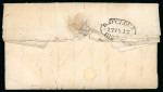 Stamp of Ireland » Pre-Stamp Postal History » Local Post Period - 1773-1840 1827 (17.7) Folded entire sent within Dublin to Kildate Street, showing large clear red oval ROYAL ARCADE/PENNY POST of the Dublin Penny Post and small "1" handstamp alongside, a scarce usage
