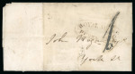 Stamp of Ireland » Pre-Stamp Postal History » Local Post Period - 1773-1840 1825 (1.12) Folded entire sent within Dublin to York