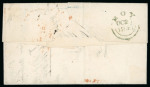 Stamp of Ireland » Pre-Stamp Postal History » Collections, lots etc. 1737-1846 Array of 28 items with cover and documents mounted on album pages, show array of FREE mkgs, Sunday makgs, crown mkgs, straight lines, penny post and some instruction mkgs, mixed to fine, a scarce assembly (28)