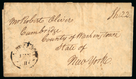 Stamp of St. Lucia St. Lucia 1804 entire to USA