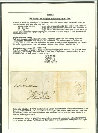 Stamp of Jamaica Jamaica pre stamp collection on pages