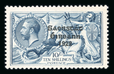 Stamp of Ireland » 1925 Narrow Date Overprints (T66-T68) 2s6d to 10s specialised assembly of practically only