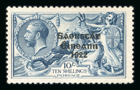 Stamp of Ireland » 1922-23 Thom Three-Line Overprints (T47-T61) 2s6d to 10s specialised assembly of mint, mint nh and