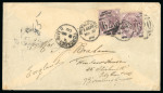 Stamp of Nigerias » Niger Coast Protectorate Forcados River: 1900 (Mar 9) envelope from Forcados River with 1d lialcs, plus three other covers
