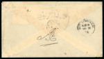 Stamp of Nigerias » Niger Coast Protectorate Forcados River: 1900 (Mar 9) envelope from Forcados River with 1d lialcs, plus three other covers