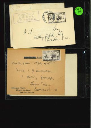 Stamp of Ireland » 1922-49 Dublin Government Printing Works Issues 1930-1942 First Day Cover group showing 1931 RDS 2d