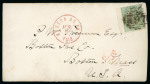 Stamp of Great Britain » British Post Offices Abroad » Mailboats G.B. Mailboats A97 1/- Cunard Mail boat cover