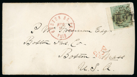 Stamp of Great Britain » British Post Offices Abroad » Mailboats G.B. Mailboats A97 1/- Cunard Mail boat cover