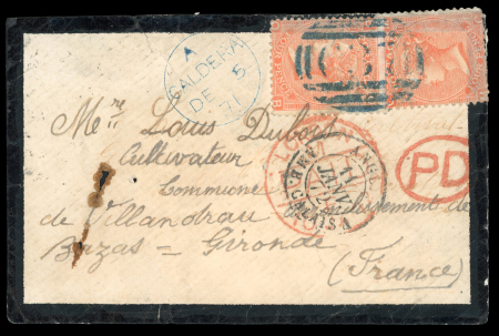 Stamp of Great Britain » British Post Offices Abroad Seven items of stamped mail