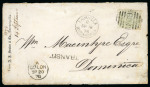 Stamp of Great Britain » British Post Offices Abroad 1878 4d cover used Savanilla to Dominica