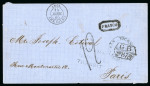 Stamp of Great Britain » British Post Offices Abroad El Salvador 1865 Panama Transit accountancy covers
