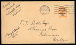 Stamp of Ireland » 1922 (Jun) Harrison Coils Overprints  (T20-T24) 2d orange, die I, neatly tied by wavy line cancel and