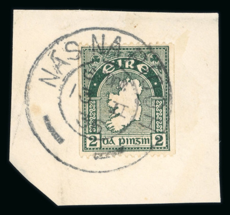 Stamp of Ireland » Definitives 1922 SE 2d blue-green, experimental coil, perf. 15