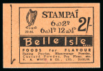 Stamp of Ireland » Booklets 1946-47 2s booklet, Harp and Éire, edition number 29-46,