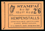 Stamp of Ireland » Booklets 1946-47 2s booklet, Harp and Éire, edition number 30-47,