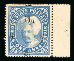Stamp of Indian States » Sirmoor 1892-96, specialised collection of the Raja Shamsher issues including Officials