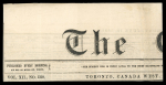 Stamp of Canada » Colony of Canada » Regular Uses of the Issued Stamps including Special Features of the Issued Stamps on Cover 1851 ½d Deep Rose on Masthead of The Globe½d deep rose,