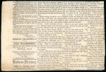Stamp of Canada » Colony of Canada » Regular Uses of the Issued Stamps including Special Features of the Issued Stamps on Cover 1852–57 ½d Deep Rose on Newspaper Wrapper½d deep rose