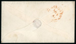 Stamp of Canada » Colony of Canada » Regular Uses of the Issued Stamps including Special Features of the Issued Stamps on Cover 6d. slate-violet on laid paper, right marginal example
