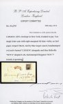 Stamp of Canada » Colony of Canada » Regular Uses of the Issued Stamps including Special Features of the Issued Stamps on Cover 6d. slate-violet on laid paper, right marginal example