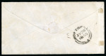 Stamp of Canada » Colony of Canada » Regular Uses of the Issued Stamps including Special Features of the Issued Stamps on Cover 1852–57 6d Greenish Grey on Thin Wove Cover to USA