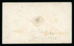 Stamp of Canada » Colony of Canada » Regular Uses of the Issued Stamps including Special Features of the Issued Stamps on Cover 1852–57 Mixed 3d Franking Cover to USA3d orange-red