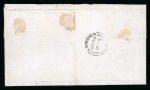 Stamp of Canada » Colony of Canada » Regular Uses of the Issued Stamps including Special Features of the Issued Stamps on Cover 3d. orange-vermilion on laid paper, separated bottom