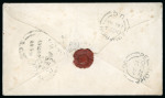 Stamp of Canada » Colony of Canada » Uses in the Cents Period 7½d. deep yellow-green, showing imprint at top, centrally