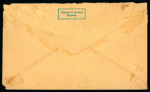 Stamp of Canada » Colony of Canada » Cancellations COBOURG: 1851 6d Slate-Violet on Laid Paper Cover to