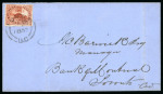 Stamp of Canada » Colony of Canada » Cancellations LONDON: 1852–57 3d Deep Red on Medium Wove Entire3d