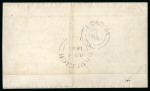 Stamp of Canada » Colony of Canada » Cancellations HAMILTON: 1852–57 ½d Deep Rose on Printed Circular½d