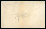 Stamp of Canada » Colony of Canada » Cancellations BELLEVILLE: 1852–57 3d Red on Medium Hard Wove Cover1852–57