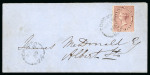 Stamp of Canada » Colony of Canada » Cancellations TORONTO: 1852–57 ½d Deep Rose on Local Drop Letter,