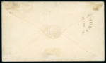 Stamp of Canada » Colony of Canada » Cancellations MUTE CANCEL: 1852–57 3d Brown-Red on Medium Wove Cover1852–57