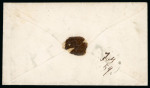 Stamp of Canada » Colony of Canada » Cancellations PAID: 1858–59 3d Red perforated