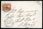 Stamp of Canada » Colony of Canada » Cancellations Numeral« 21 » on 3d. deep brown-red on medium wove
