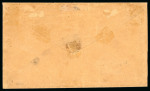 Stamp of Canada » Colony of Canada » Cancellations Ink Strokes: 1852–57 3d Deep Red Vertical Pair on Cover