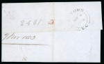 Stamp of Canada » Colony of Canada » Domestic Mail 1852–57 3d Brown-Red on Thin Wove Entire